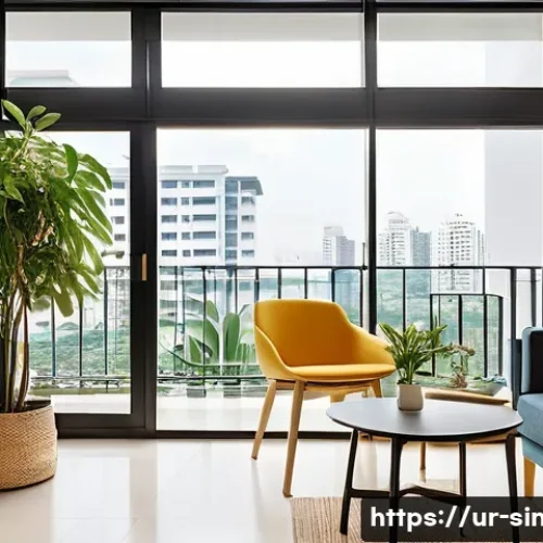 Home 7 싱가포르 부동산 시장 - **Prompt for HDB Flats (Public Housing):**
"A cozy and modern HDB (Housing & Development Board) ...